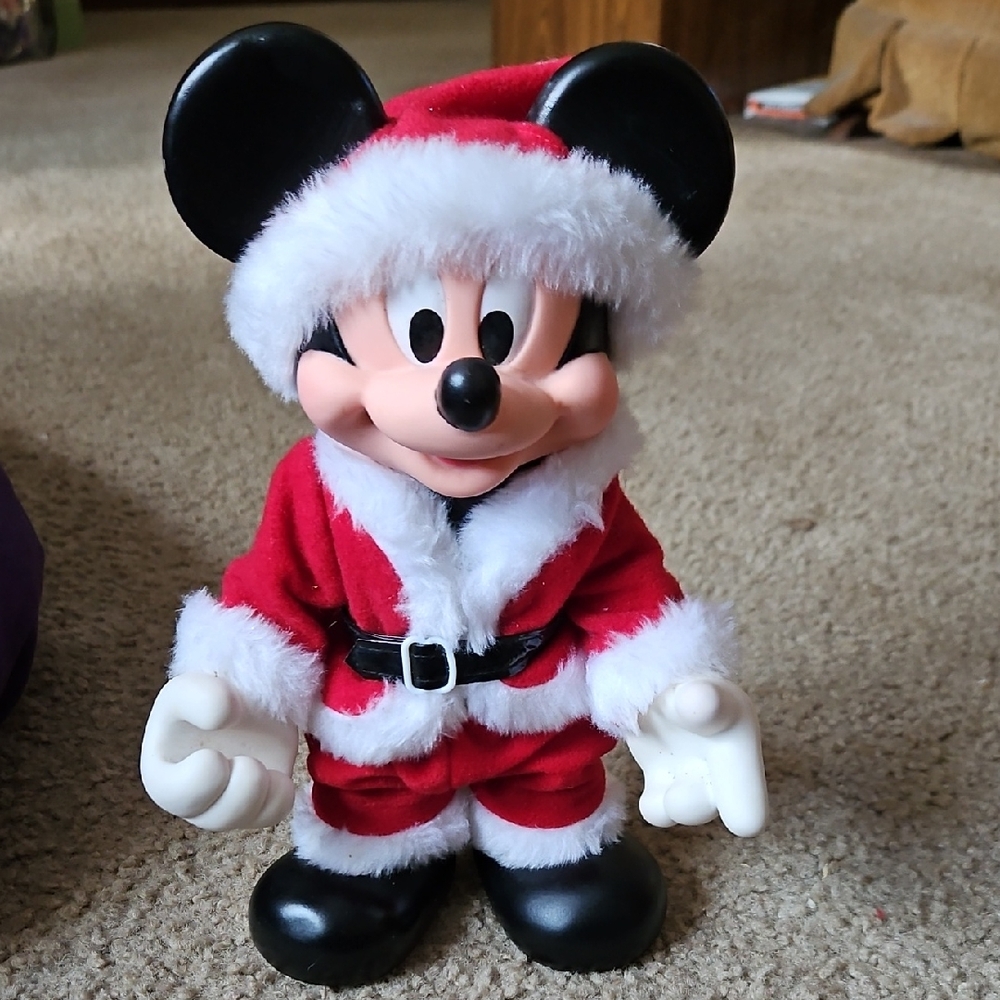 Disney Black and White Santa Figurine